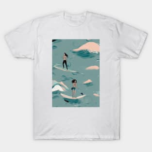 Paddleboarding Illustration T-Shirt